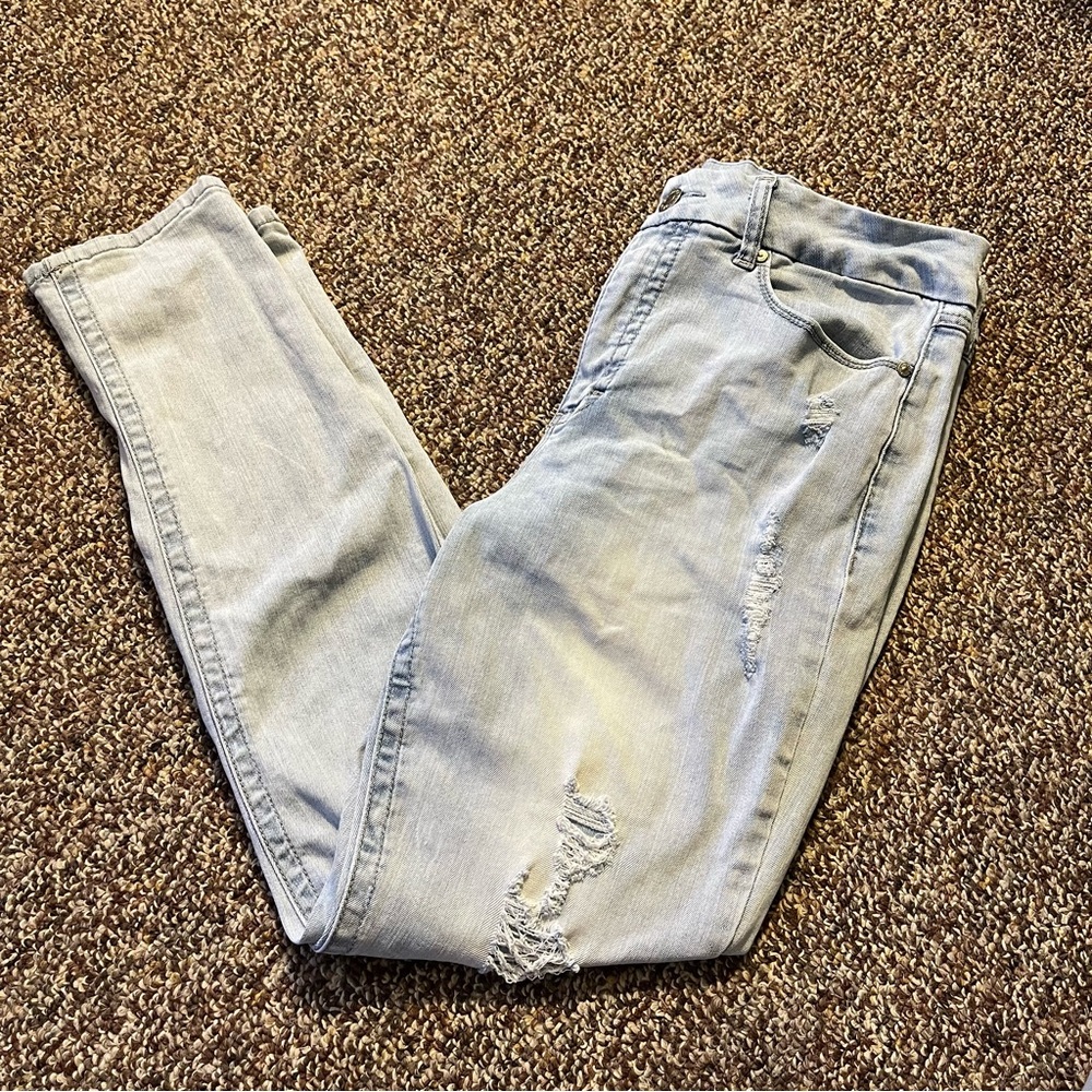 High Rise Skinny Jeans, Light Wash